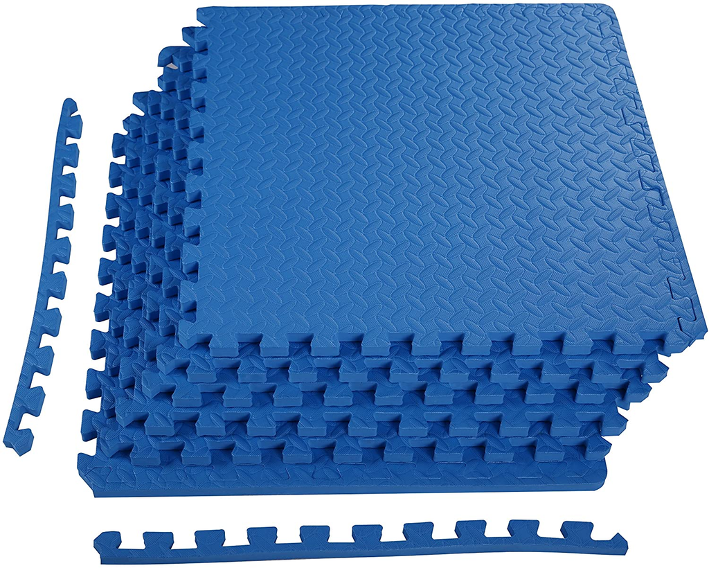 Puzzle Exercise Mat with EVA Foam Interlocking Tiles for MMA, Exercise, Gymnastics and Home Gym Protective Flooring