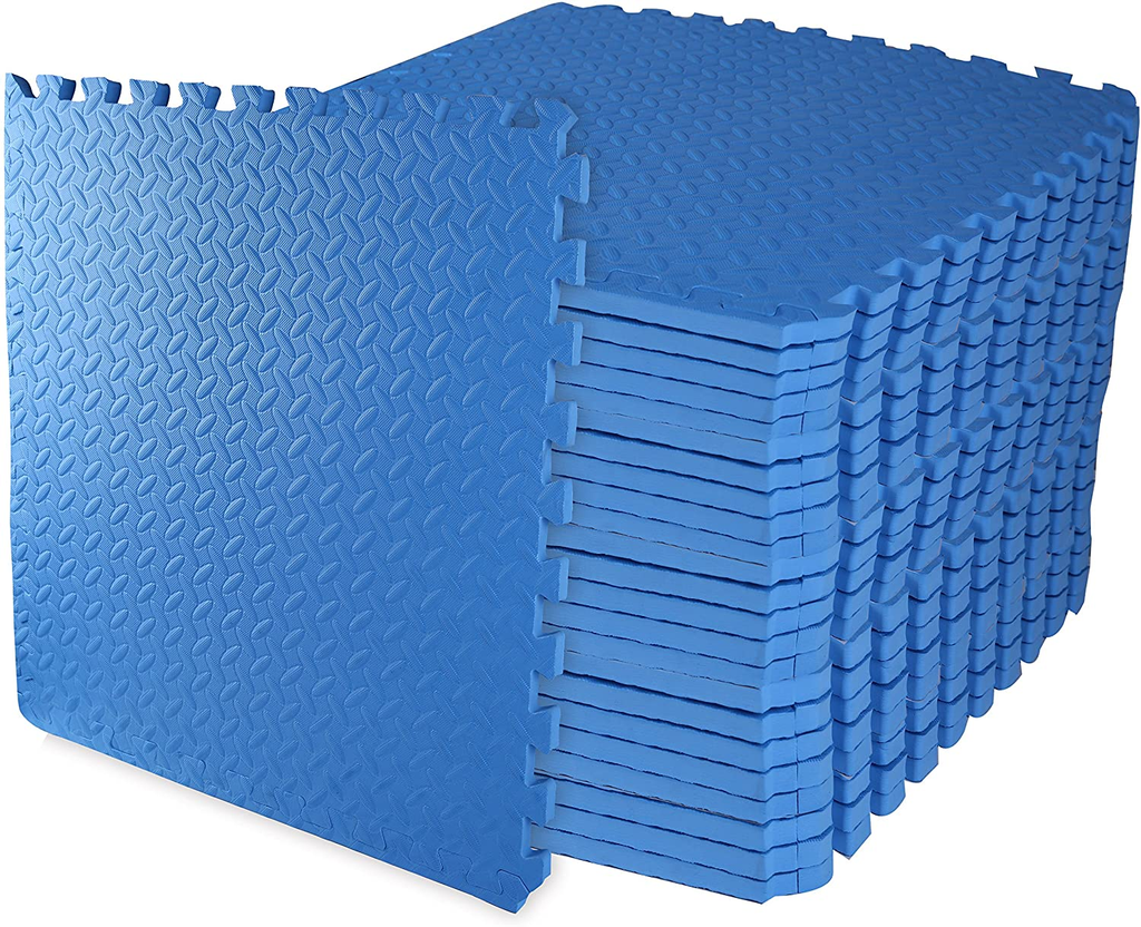 Puzzle Exercise Mat with EVA Foam Interlocking Tiles for MMA, Exercise, Gymnastics and Home Gym Protective Flooring