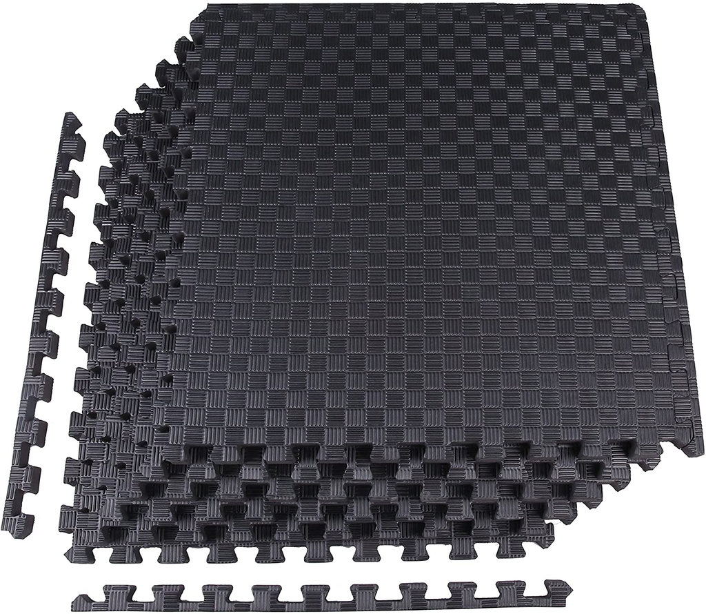 Puzzle Exercise Mat with EVA Foam Interlocking Tiles for MMA, Exercise, Gymnastics and Home Gym Protective Flooring