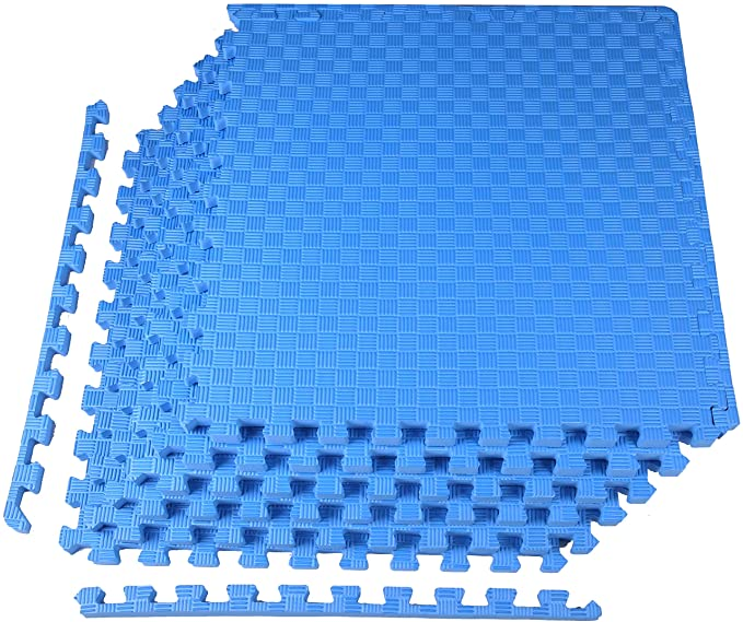 Puzzle Exercise Mat with EVA Foam Interlocking Tiles for MMA, Exercise, Gymnastics and Home Gym Protective Flooring