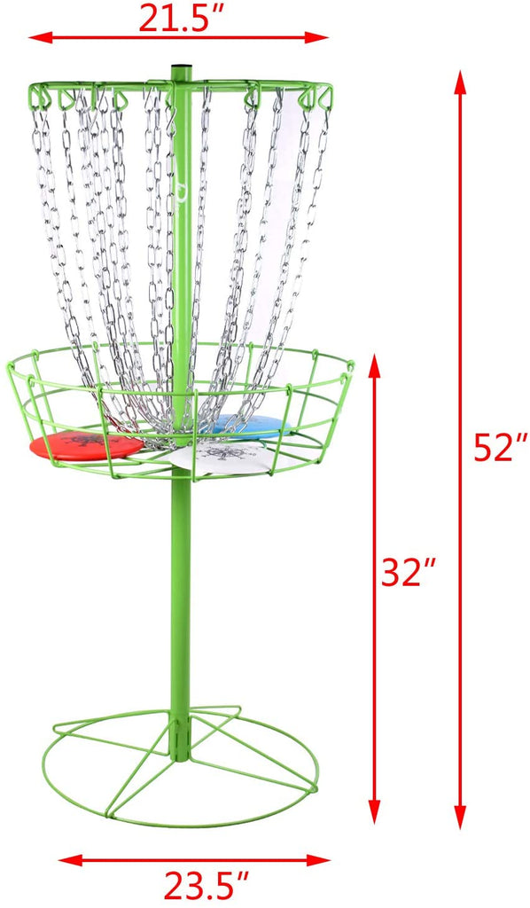 Disc Golf Basket Portable Metal Disc Golf Target Flying Disc Golf Practice Basket Indoor & Outdoor