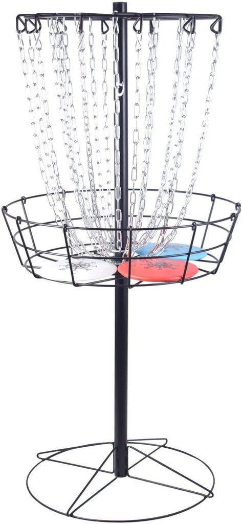 Disc Golf Basket Portable Metal Disc Golf Target Flying Disc Golf Practice Basket Indoor & Outdoor