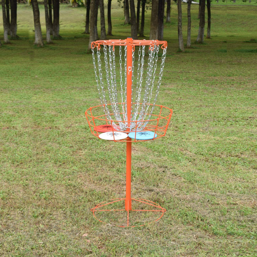 Disc Golf Basket Portable Metal Disc Golf Target Flying Disc Golf Practice Basket Indoor & Outdoor