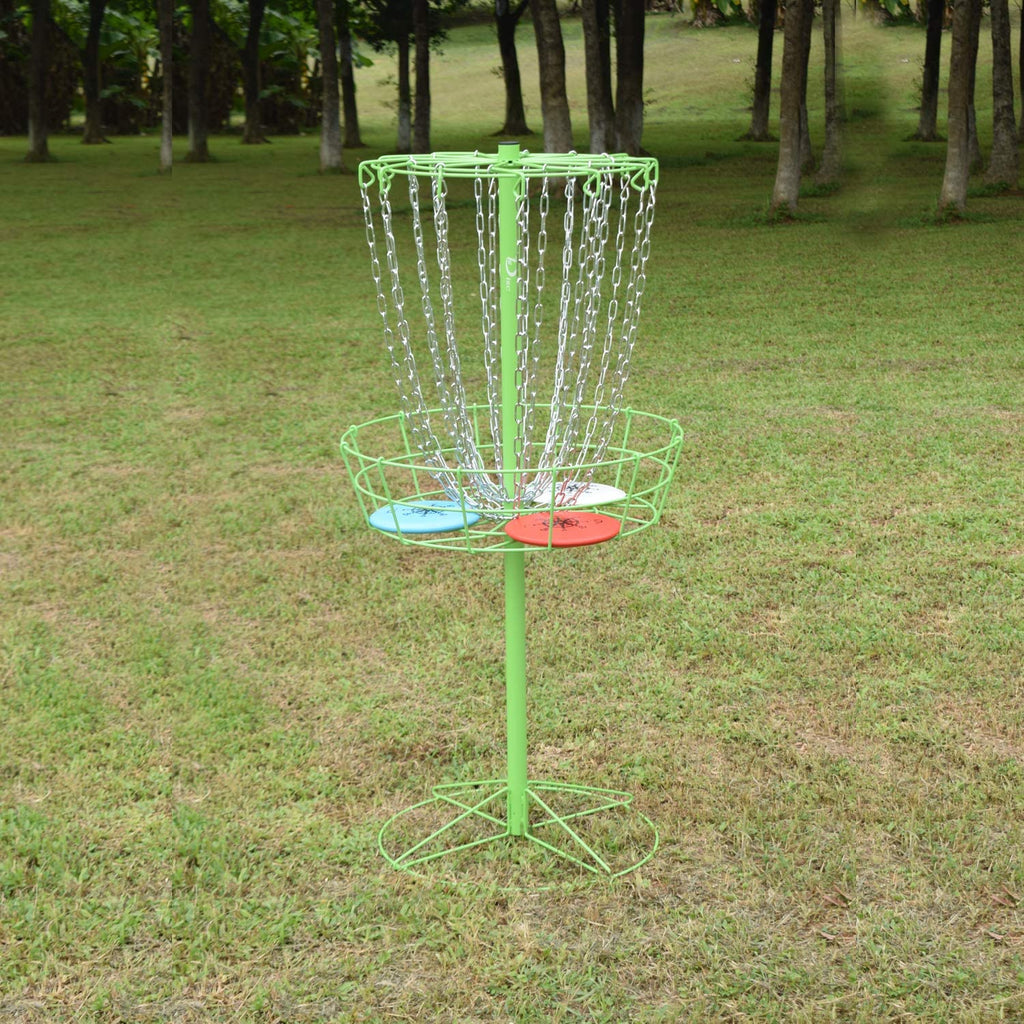 Disc Golf Basket Portable Metal Disc Golf Target Flying Disc Golf Practice Basket Indoor & Outdoor