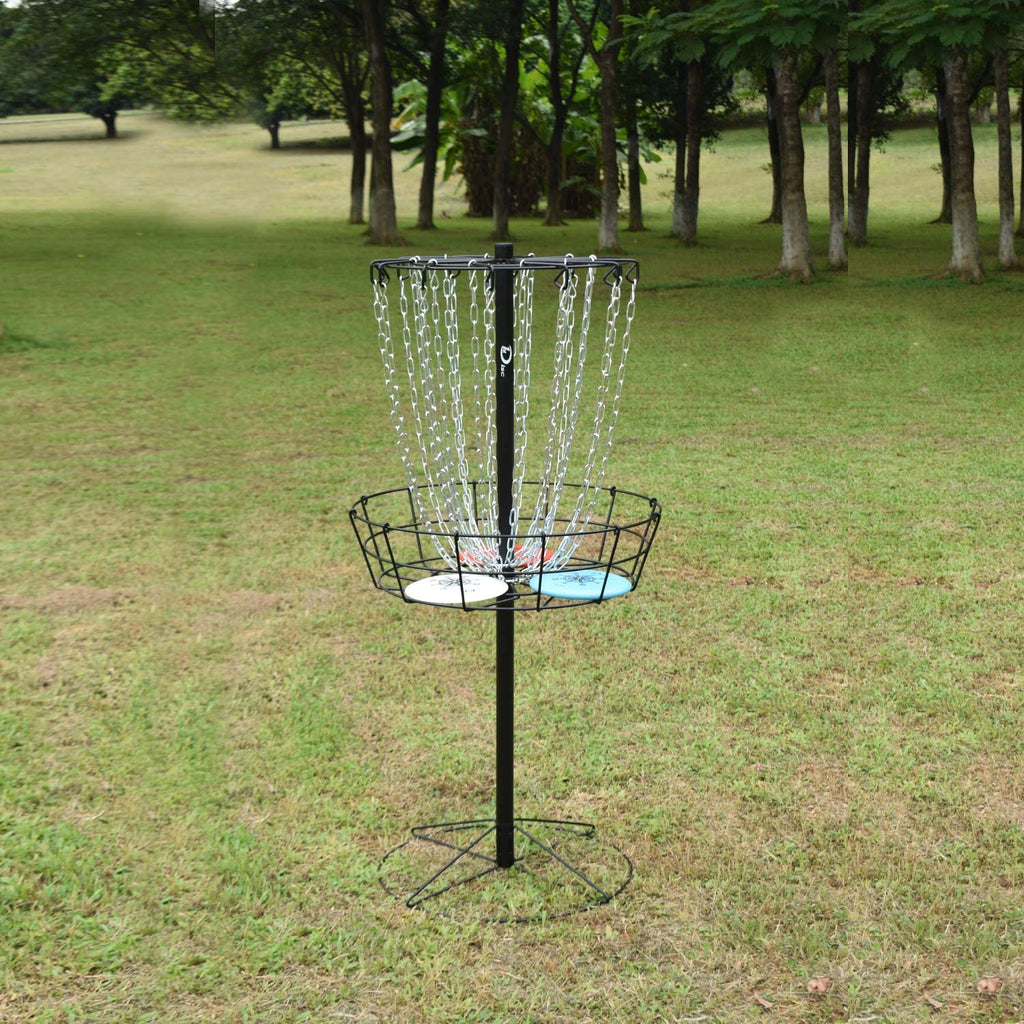 Disc Golf Basket Portable Metal Disc Golf Target Flying Disc Golf Practice Basket Indoor & Outdoor