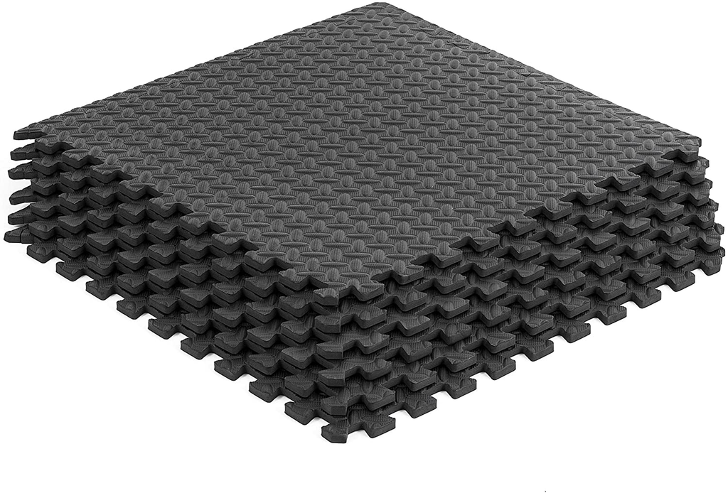 Puzzle Exercise Mat with EVA Foam Interlocking Tiles for MMA, Exercise, Gymnastics and Home Gym Protective Flooring