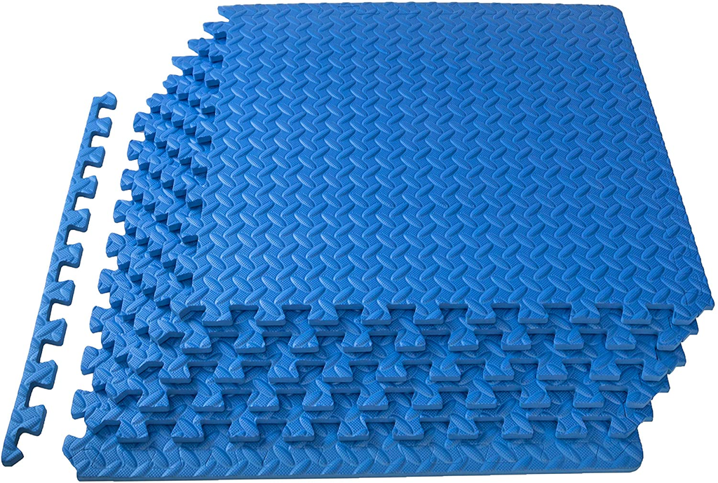 Puzzle Exercise Mat with EVA Foam Interlocking Tiles for MMA, Exercise, Gymnastics and Home Gym Protective Flooring