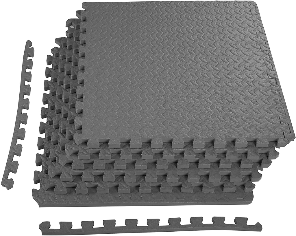 Puzzle Exercise Mat with EVA Foam Interlocking Tiles for MMA, Exercise, Gymnastics and Home Gym Protective Flooring